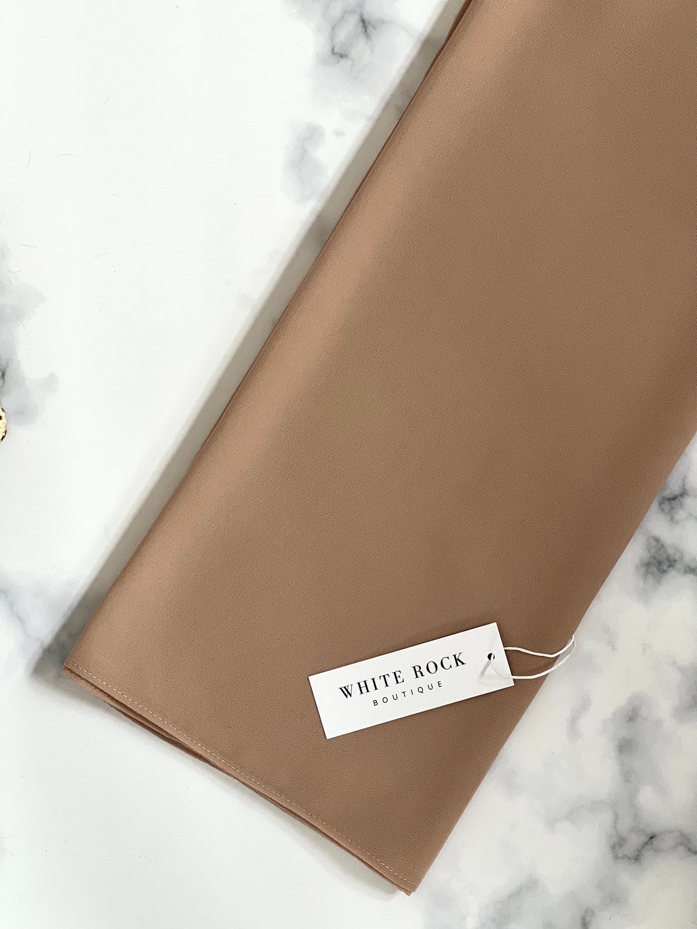 Latte Pearl Chiffon Shawl