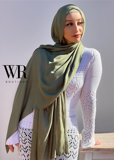 Olive - Bamboo Modal Shawl