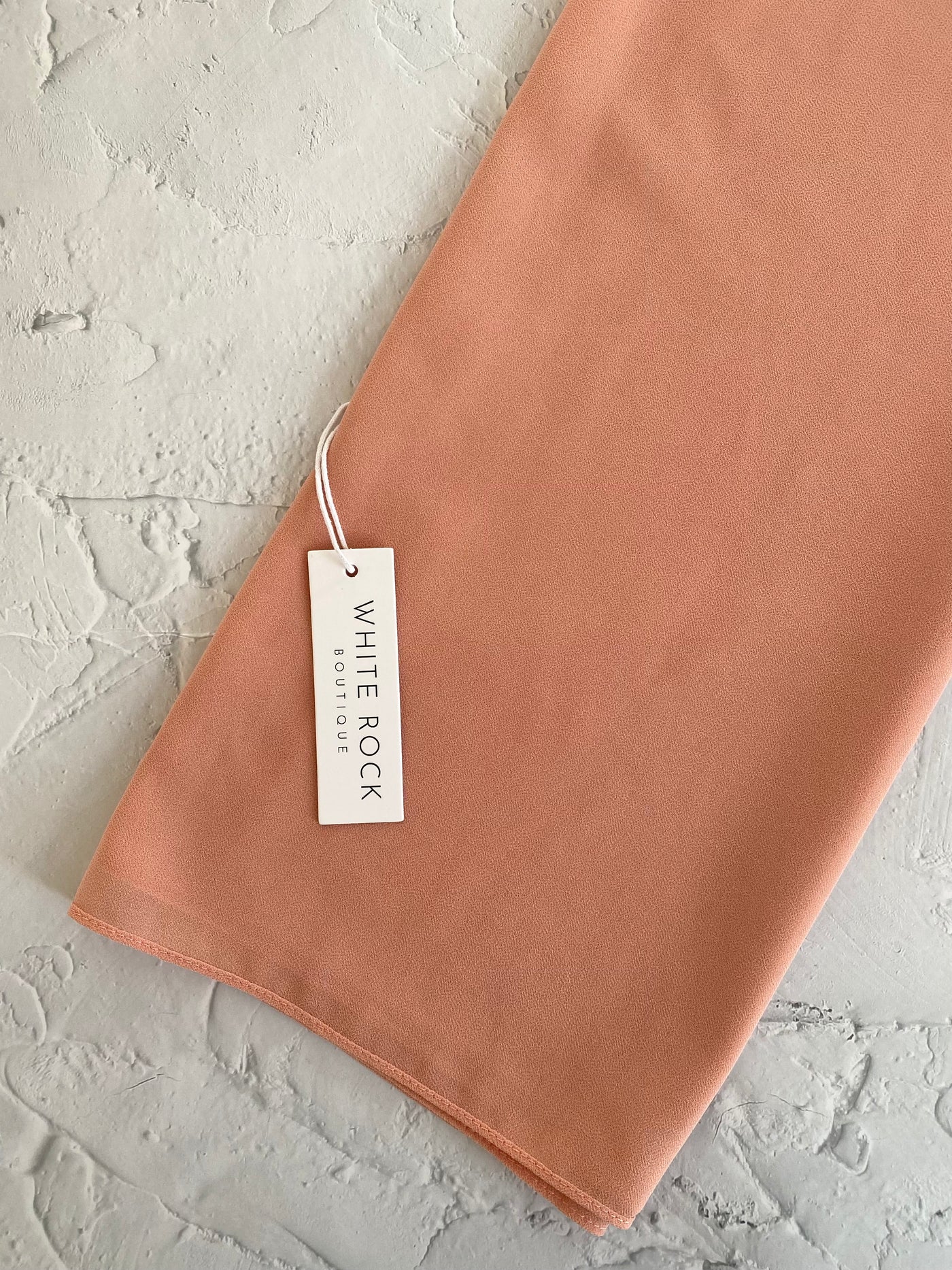 Peach Basic Chiffon Shawl