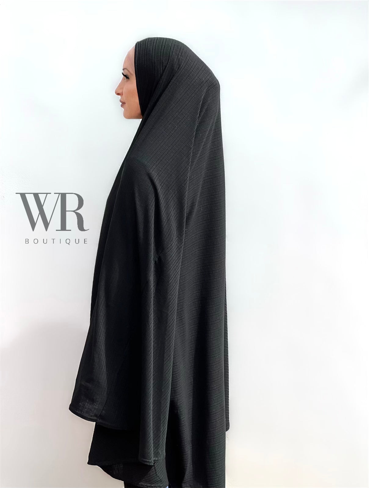 Black Textured Jilbab ©