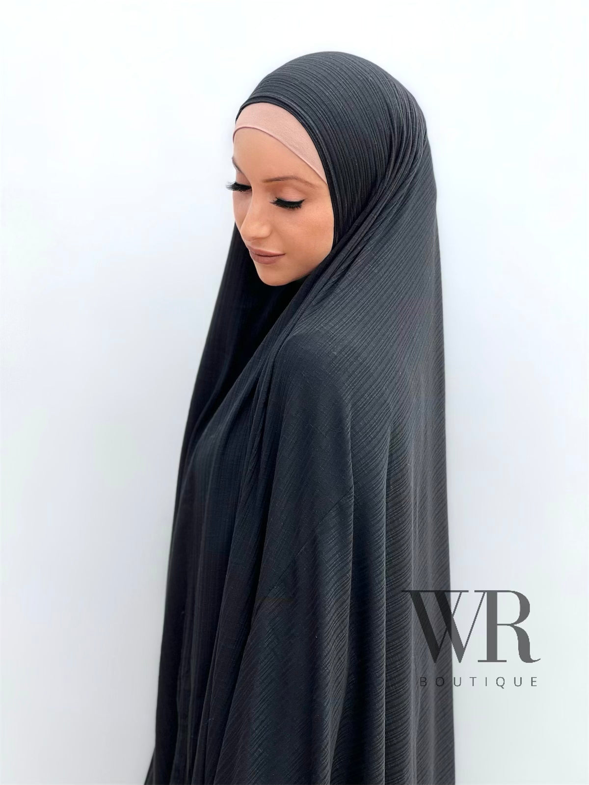 Black Textured Jilbab ©