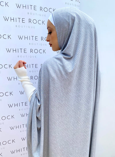 Grey Textured Jilbab ©