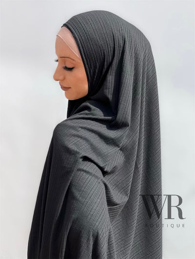 Black Textured Jilbab ©