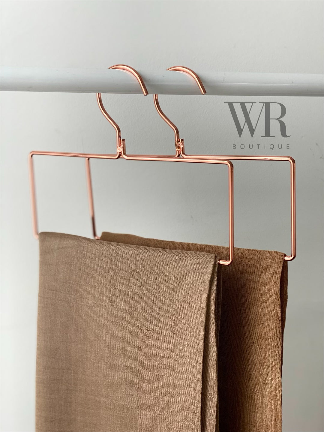 Rectangle Rose Gold Scarf Hanger – White Rock Boutique