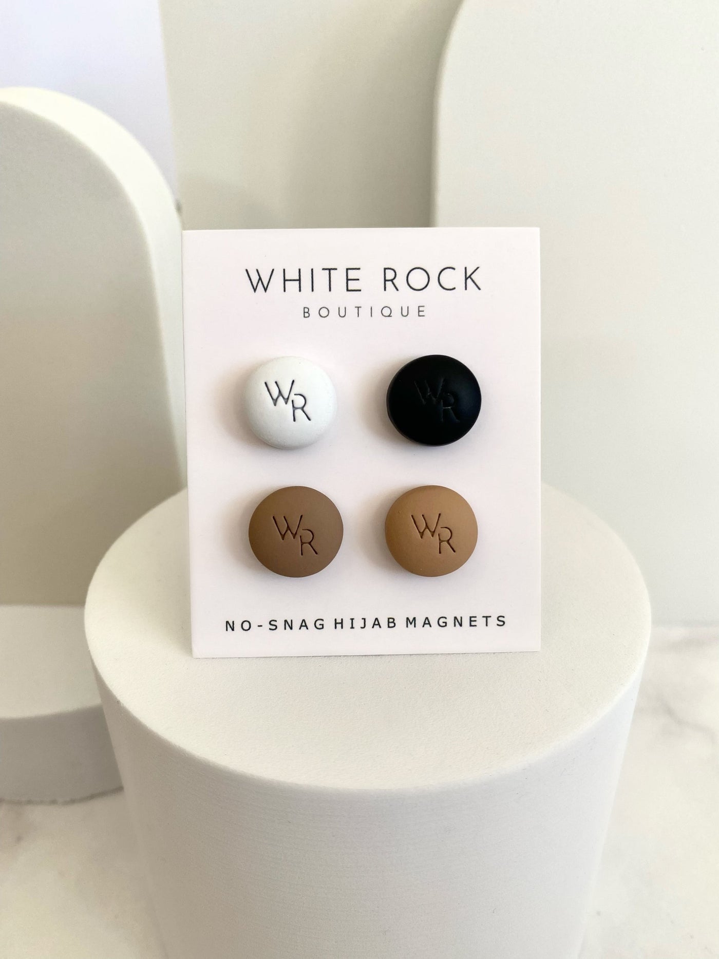 White Matte Hijab Magnet